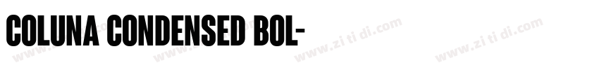 COLUNA CONDENSED BOL字体转换